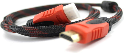 Cable HDMI  1080p, Alta Velocidad Uso Rudo, Adaptador HDMI de Nylon Trenzado Compatible con HDR Dinámico