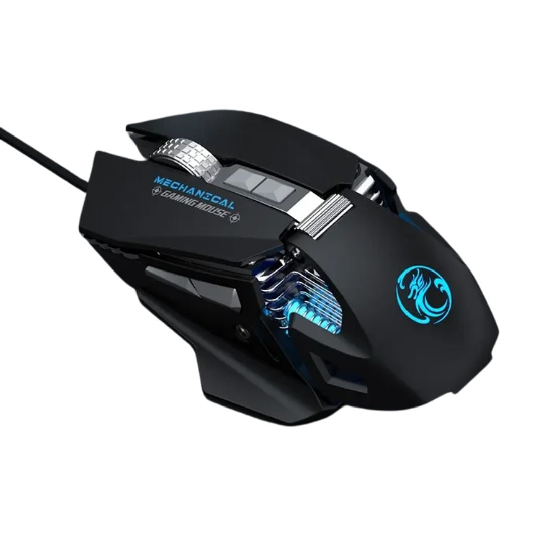 Mouse Led Rgb Raton Usb 7200dpi Negro Gamer