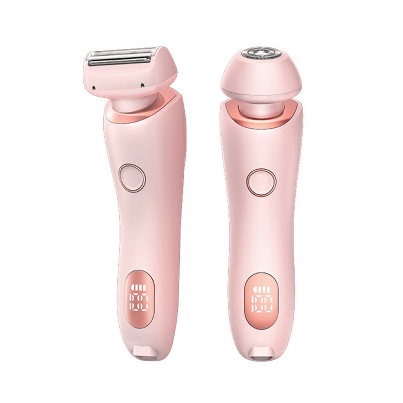 2 In 1 Hair Removal Epilator USB Rechargeable Trimmer Women Body Razor Face Leg Armpit Bikini Hand Pubic Shaver Hair Remover