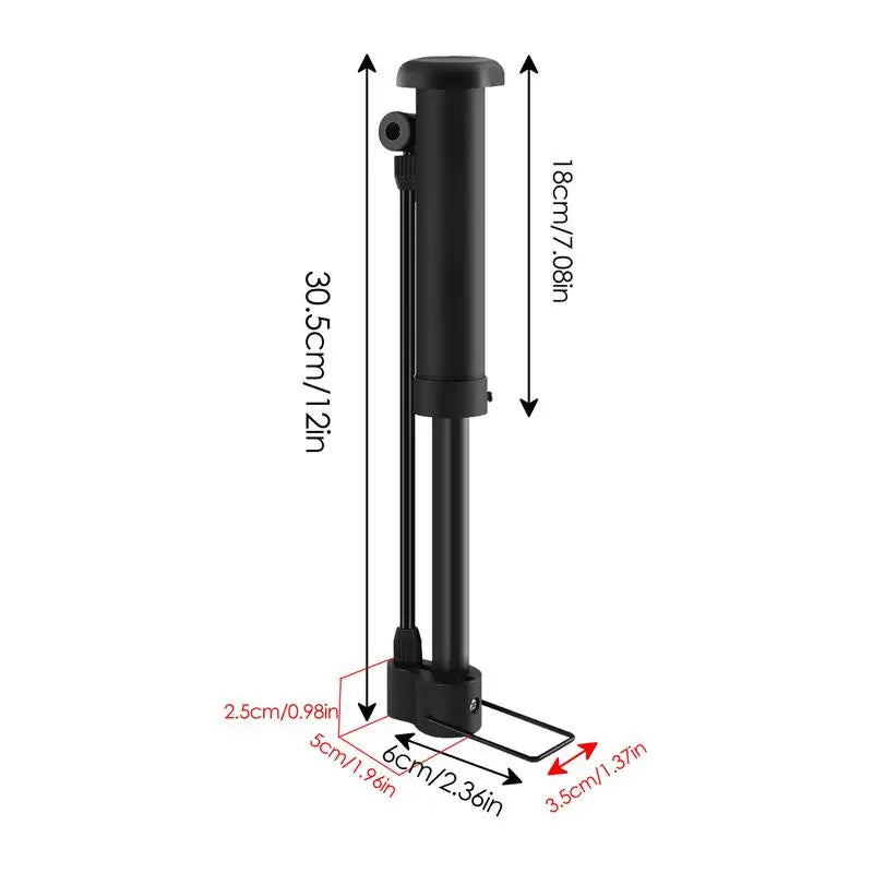 Portable air pump for bicycles and balls 