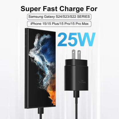 Super Fast Charger Type C 25W USB C Wall Charger Fast Charging for Samsung Galaxy S24 Ultra/S24/S24+/S23 Ultra/S23/S22 Ultra/S22