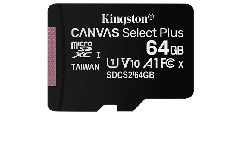 Kingston Canvas Select Plus Micro SD Card 32GB 64GB 128GB 256GB 512GB Memory Card C10 A1 Flash Card Up to 100MB/s read TF Card