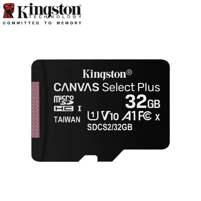 Tarjeta Micro SD Kingston Canvas Select Plus de 32 GB, 64 GB, 128 GB, 256 GB y 512 GB Tarjeta de memoria C10 A1 Tarjeta Flash de hasta 100 MB/s de lectura Tarjeta TF