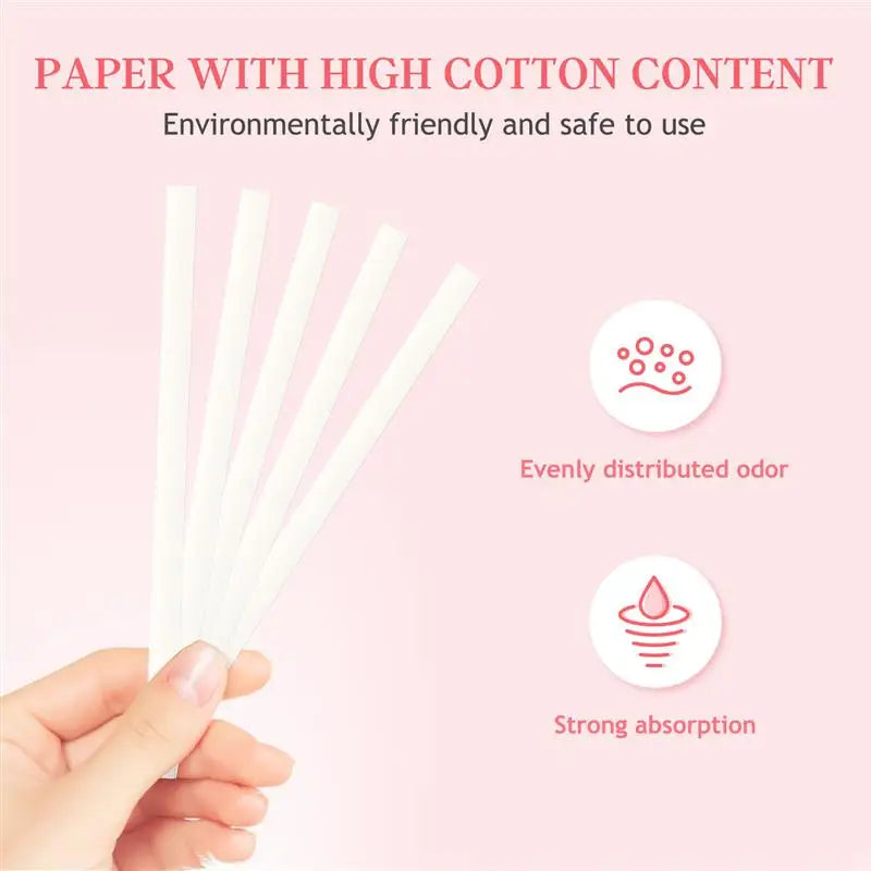 500pcs Blank Aromatherapy Fragrance Perfume Testing Strip Essential Oils Test Paper Strips