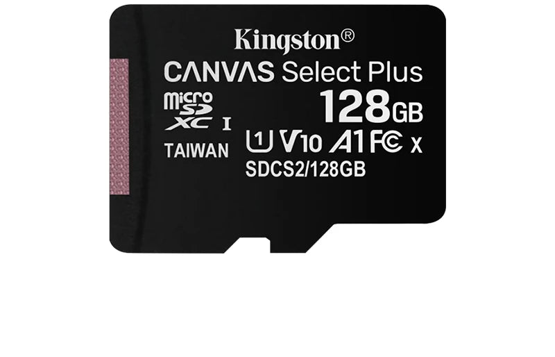 Kingston Canvas Select Plus Micro SD Card 32GB 64GB 128GB 256GB 512GB Memory Card C10 A1 Flash Card Up to 100MB/s read TF Card