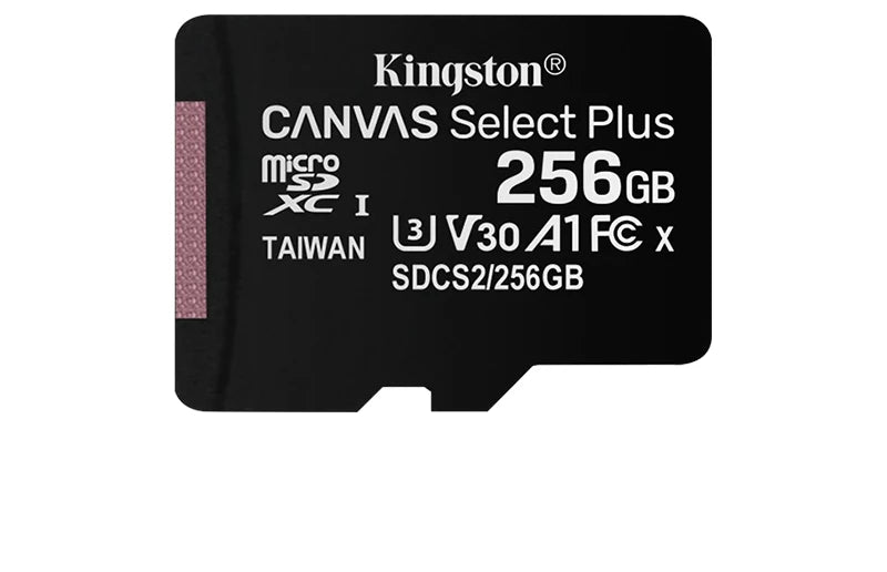 Kingston Canvas Select Plus Micro SD Card 32GB 64GB 128GB 256GB 512GB Memory Card C10 A1 Flash Card Up to 100MB/s read TF Card