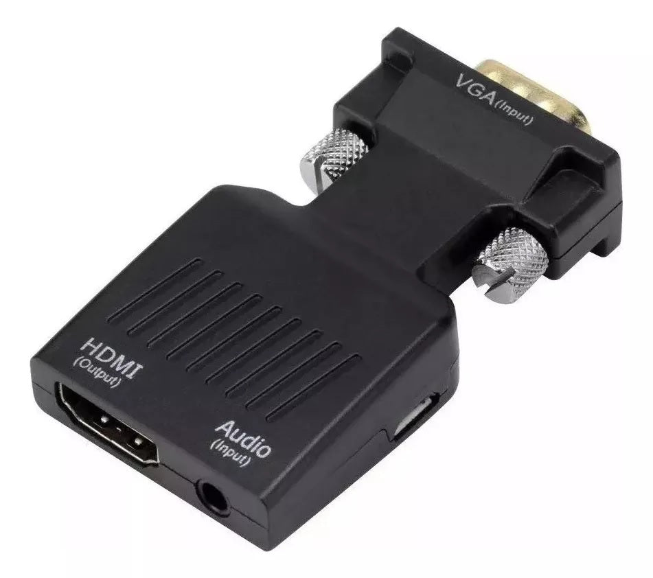 Convertidor Adaptador Vga A Hdmi Audio 3.5 Mm