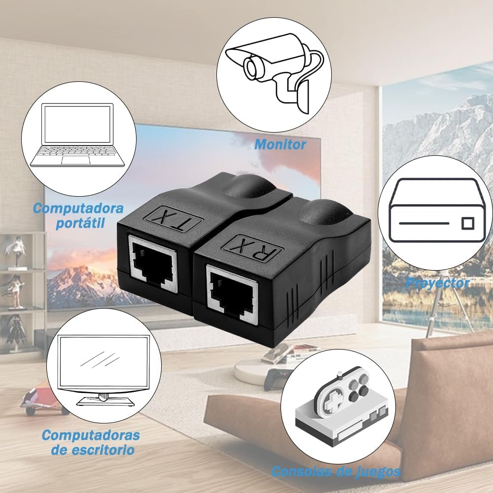 HDMI Extender para Cat-6/5e