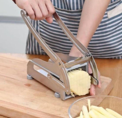 Stainless Steel French Fries and Potato Cutter with 2 Different Blades