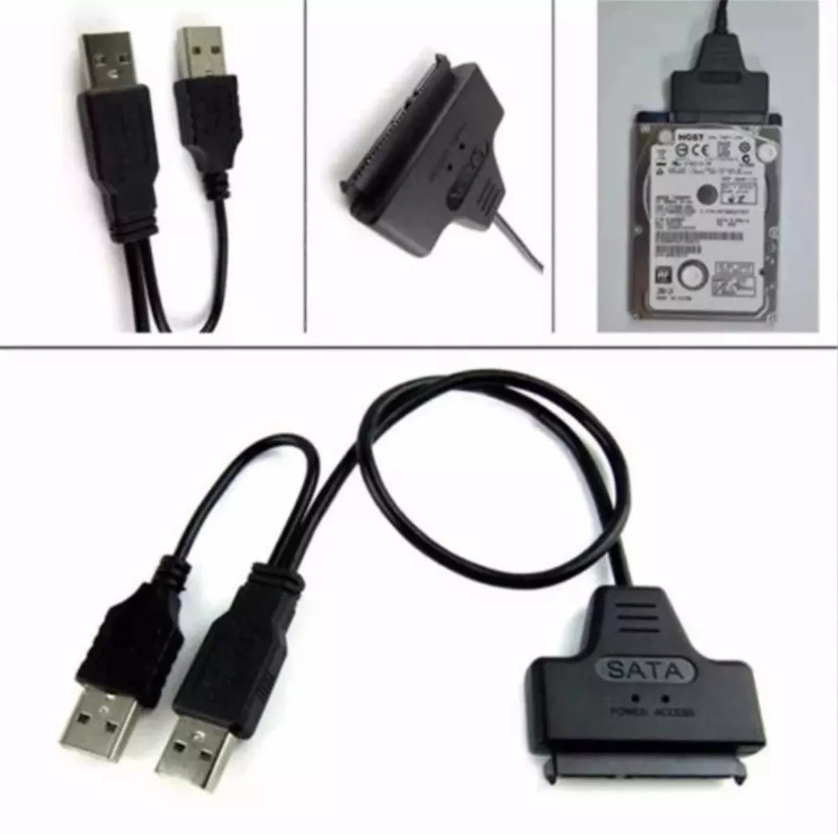 Cable Adaptador Sata A Usb 3.0 Para Disco Duro 2.5 Hdd