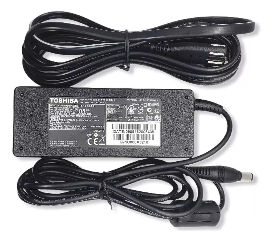 Cargador Para Toshiba 15v 5a Portege Satellite Tecra